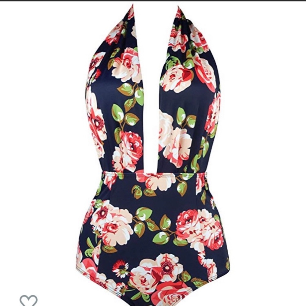 Coco ship deep vneck swimsuit